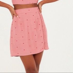 RARE For Love & Lemons Rosie Dot Skirt small nwt